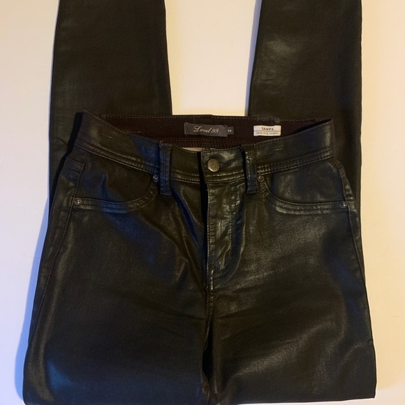 Level 99 Black Tanya High Rise Skinny Black Jeans